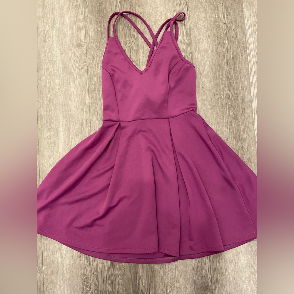 Purple skater dress